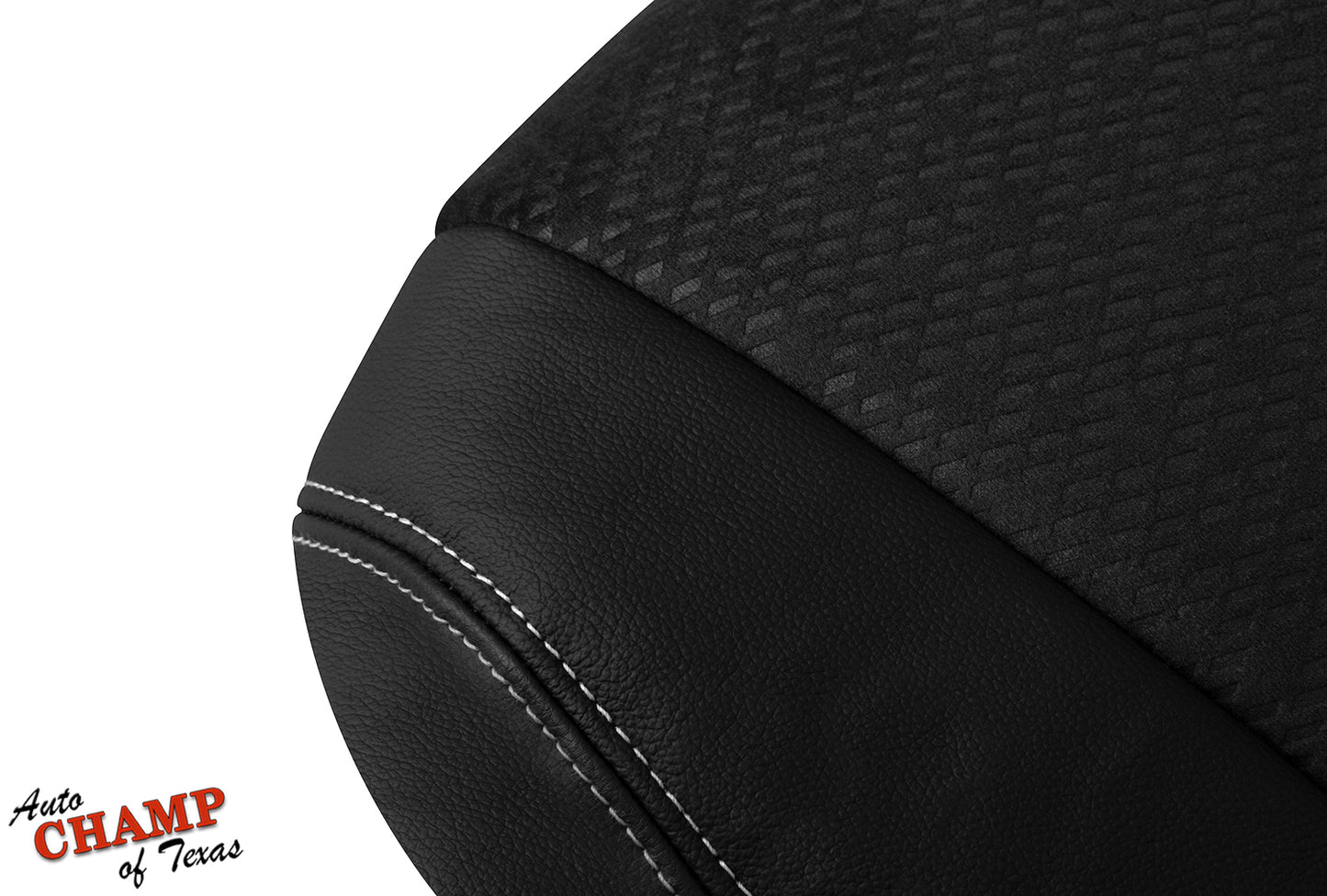 2011-2014 Toyota Sienna Driver Side Bottom Leather Cloth Seat Cover Black