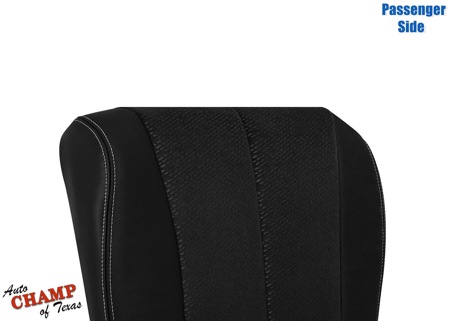 2011-2014 Toyota Sienna Passenger Side Bottom Leather Cloth Seat Cover Black