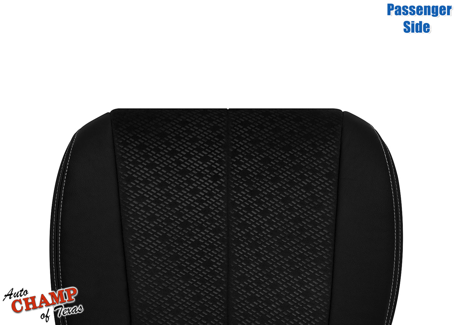 2011-2014 Toyota Sienna Passenger Side Bottom Leather Cloth Seat Cover Black