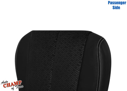 2011-2014 Toyota Sienna Passenger Side Bottom Leather Cloth Seat Cover Black