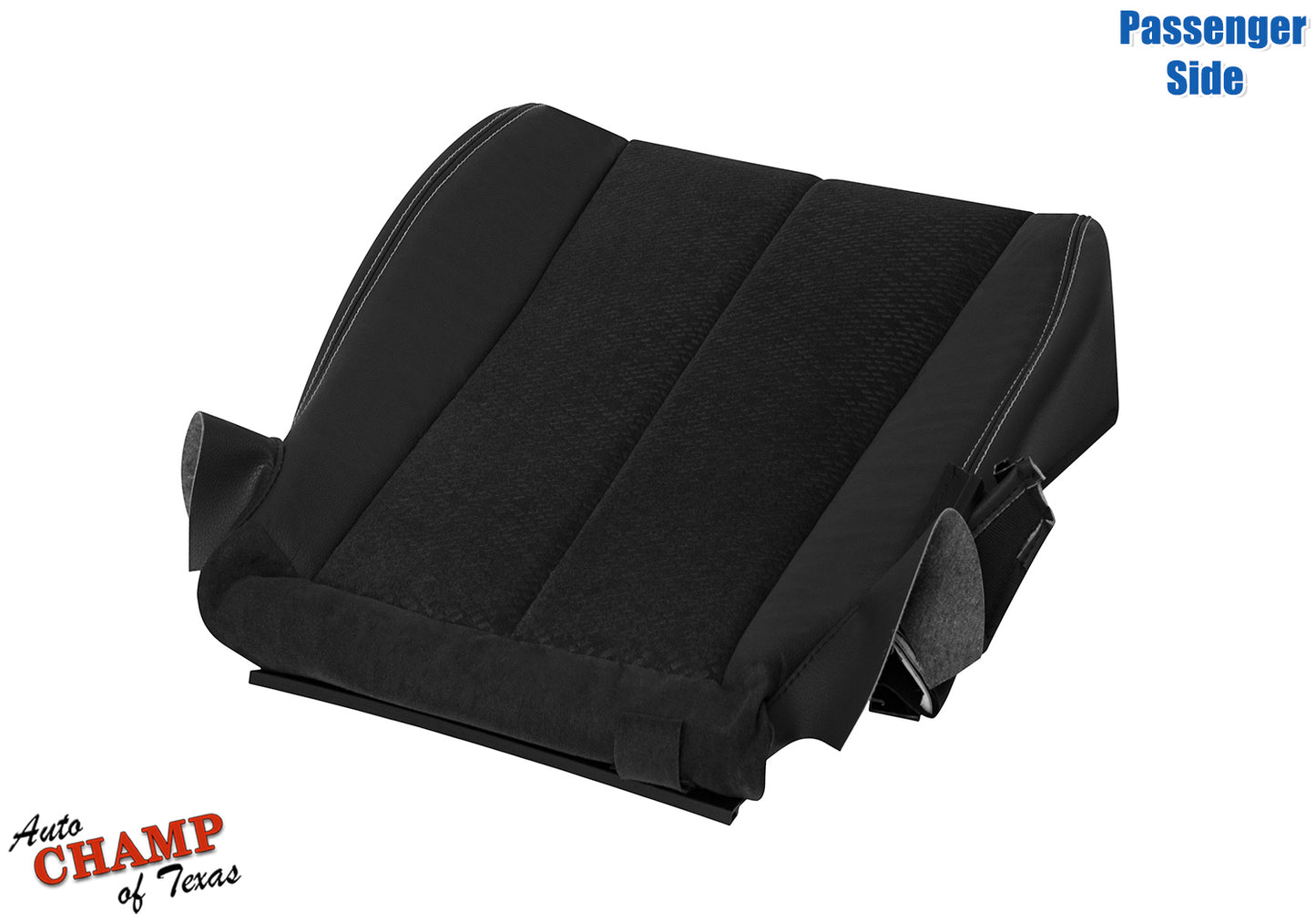 2011-2014 Toyota Sienna Passenger Side Bottom Leather Cloth Seat Cover Black