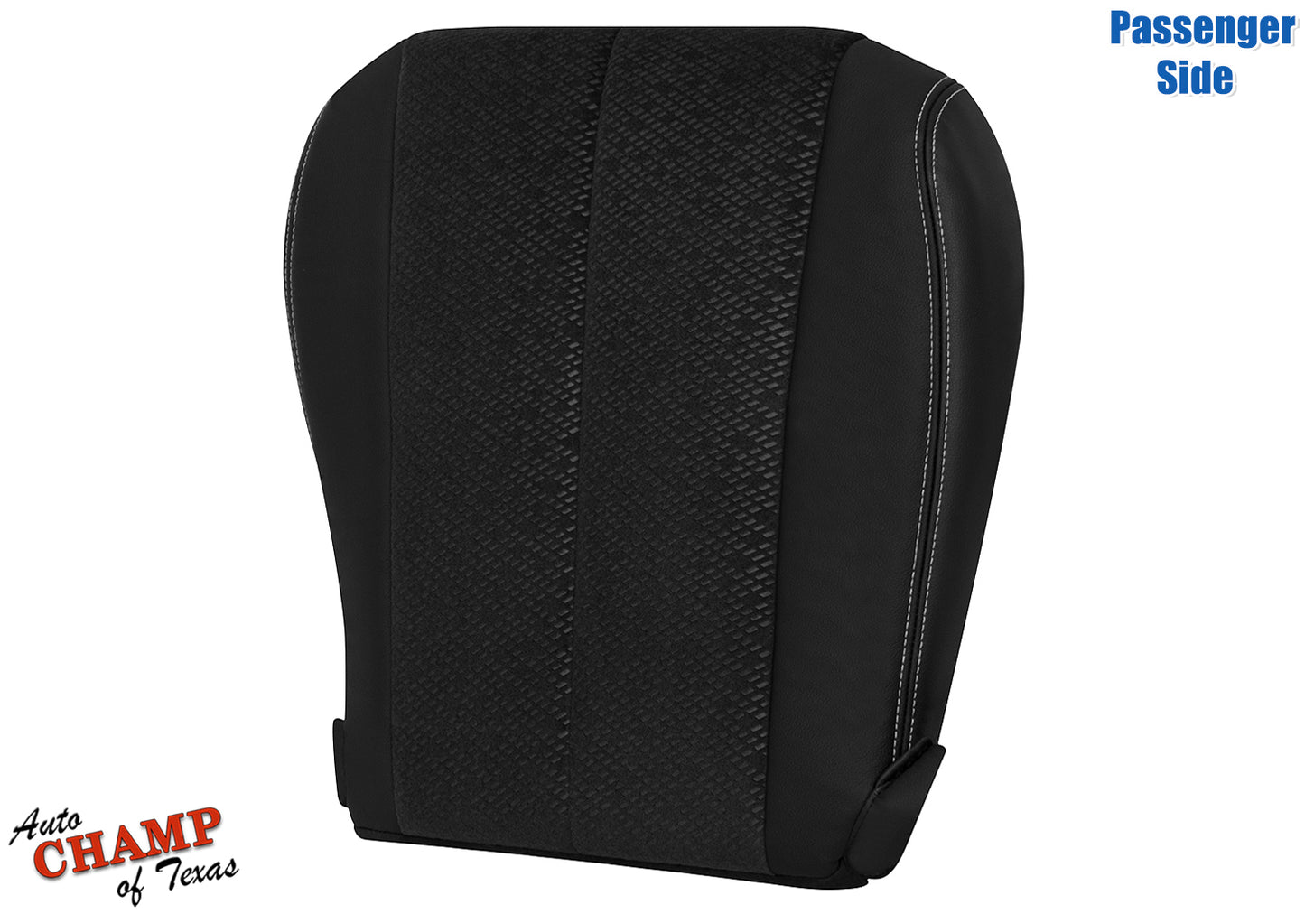 2011-2014 Toyota Sienna Passenger Side Bottom Leather Cloth Seat Cover Black