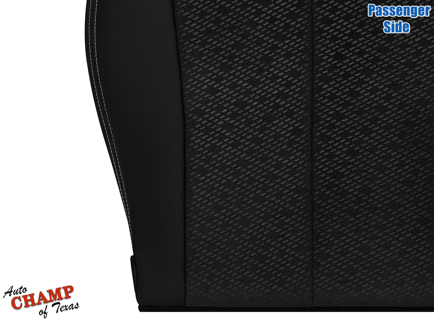 2011-2014 Toyota Sienna Passenger Side Bottom Leather Cloth Seat Cover Black