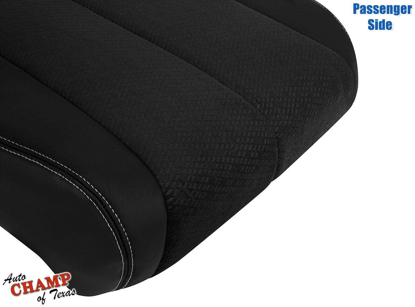 2011-2014 Toyota Sienna Passenger Side Bottom Leather Cloth Seat Cover Black