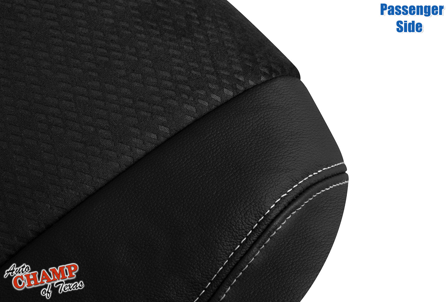 2011-2014 Toyota Sienna Passenger Side Bottom Leather Cloth Seat Cover Black