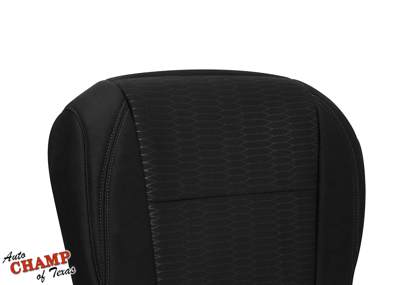 2016-2019 Toyota Tacoma SR5 Driver Side Bottom Cloth Seat Cover Black with Gray Double Stitch