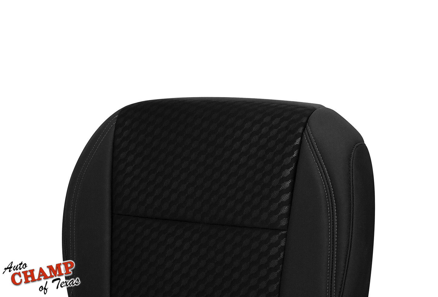 2020-2023 Toyota Tacoma SR5 Driver Bottom Cloth Seat Cover Black Gray Double Stitch
