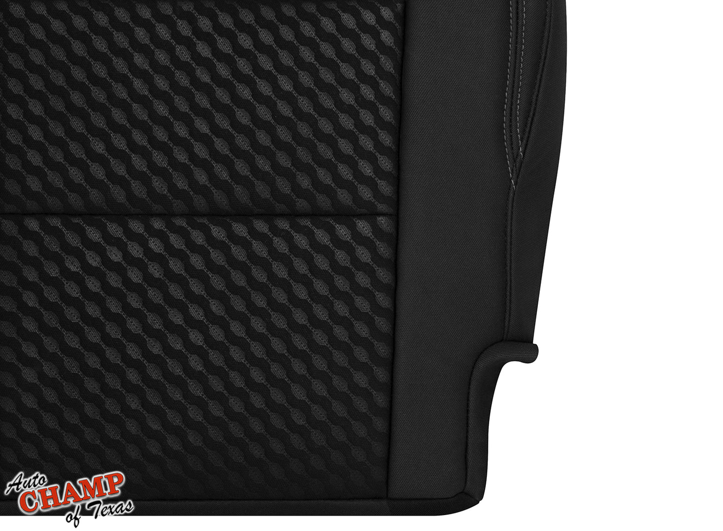 2020-2023 Toyota Tacoma SR5 Driver Bottom Cloth Seat Cover Black Gray Double Stitch