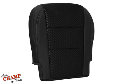 2020-2023 Toyota Tacoma SR5 Driver Bottom Cloth Seat Cover Black Gray Double Stitch