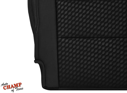 2020-2023 Toyota Tacoma SR5 Driver Bottom Cloth Seat Cover Black Gray Double Stitch