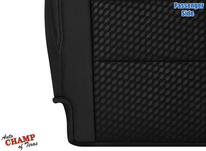 2020-2023 Toyota Tacoma SR5 Passenger Bottom Cloth Seat Cover Black Gray Double Stitch