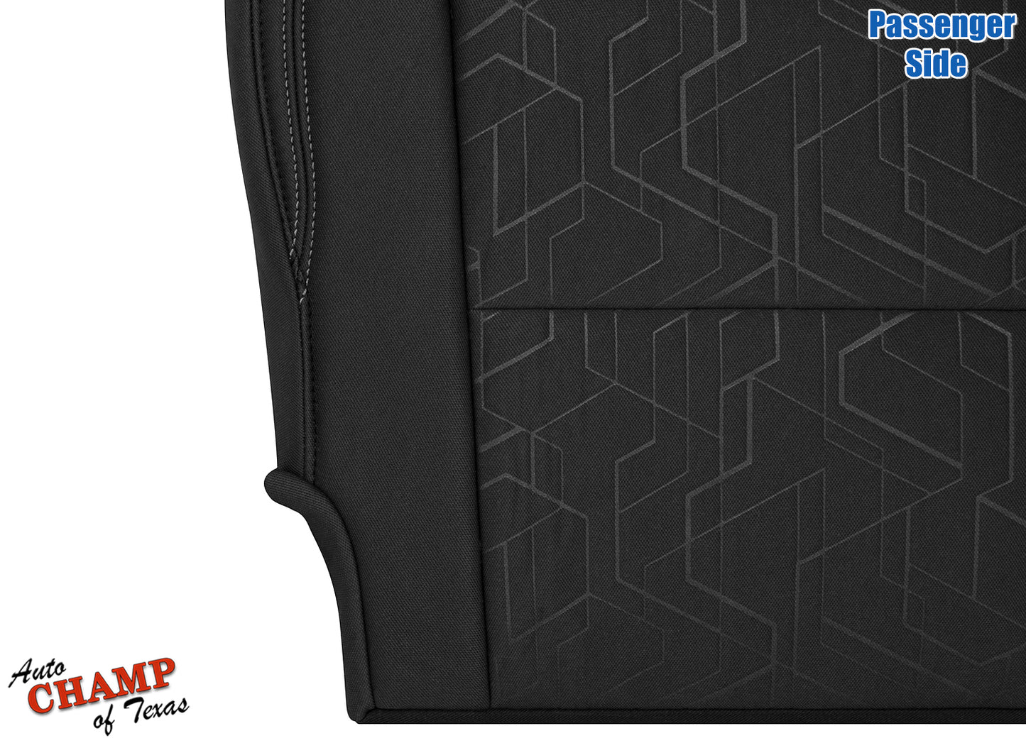 2020-2023 Toyota Tacoma TRD Passenger Bottom Cloth Seat Cover Graphite Black
