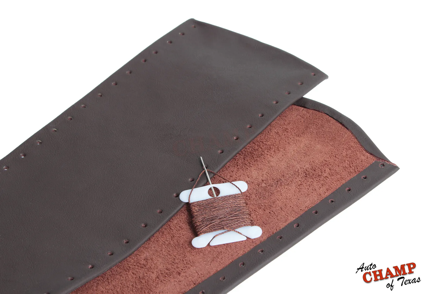 2010–2018 Dodge Ram Leather Steering Wheel Cover Dark Brown