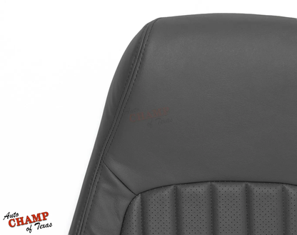 1997-1999 Chevy Camaro Z28/RS/SS Driver Lean Back Leather Seat Cover Dark Gray