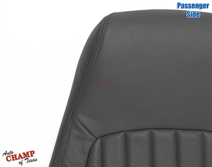 1997-1999 Chevy Camaro Z28 RS SS Passenger Lean Back Leather Seat Cover Dark Gray