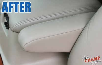 1998-2002 Lexus LX470 Driver Side Leather Armrest Cover Opal Gray Replacement