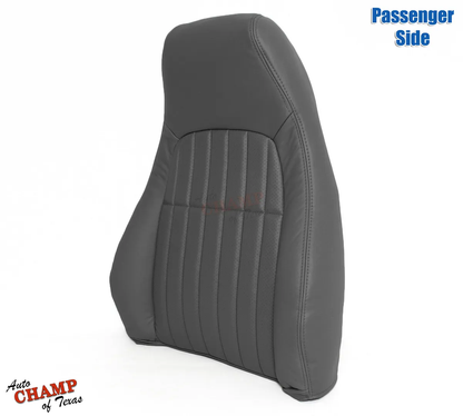 1997-1999 Chevy Camaro Z28 RS SS Passenger Lean Back Leather Seat Cover Dark Gray