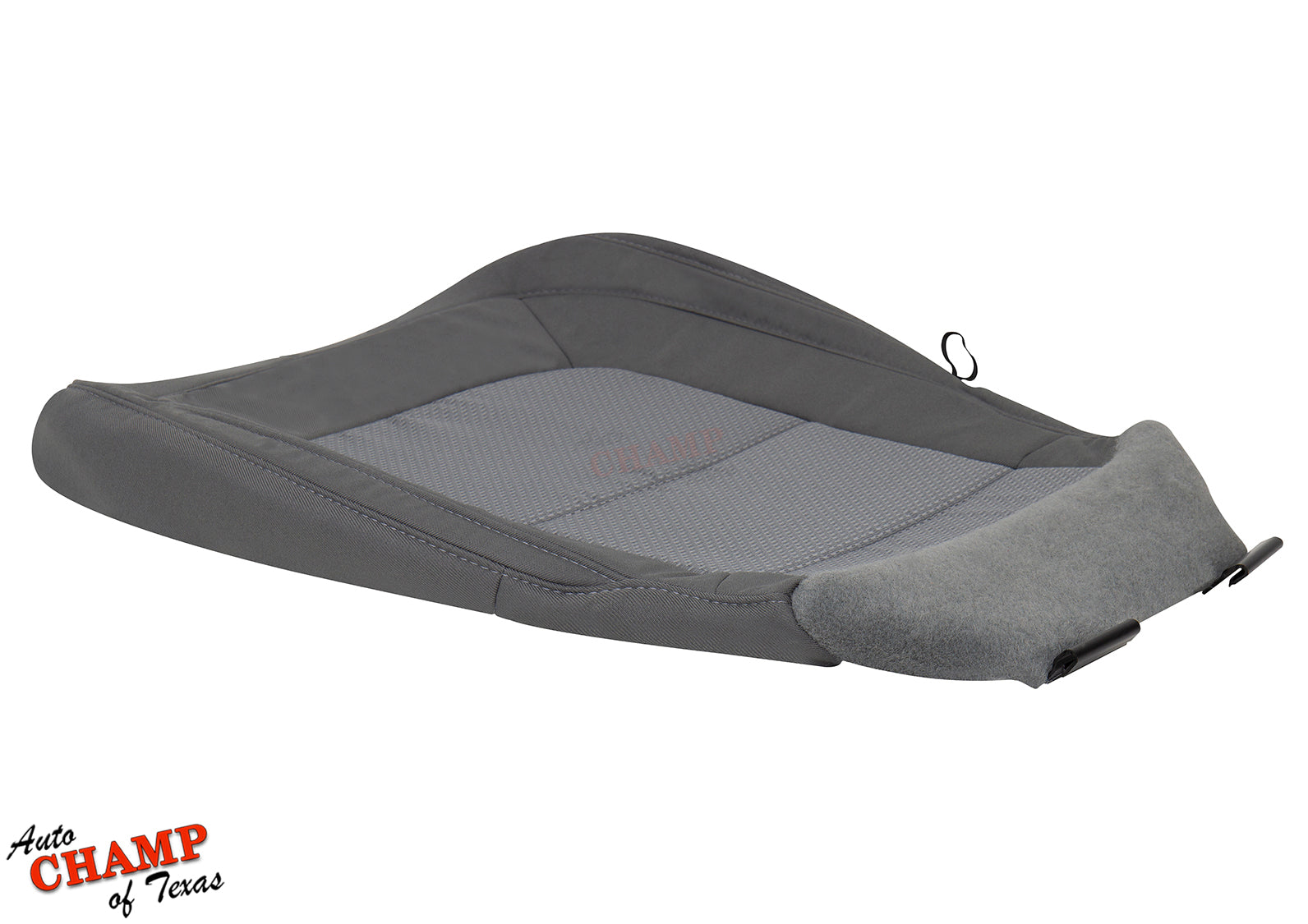 2015 2022 chevy colorado driver bottom seat cover gray cloth angled view
