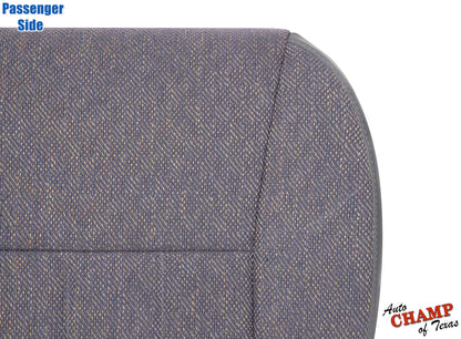 jeep cherokee 1997 passenger seat cover cloth back mist gray replacement