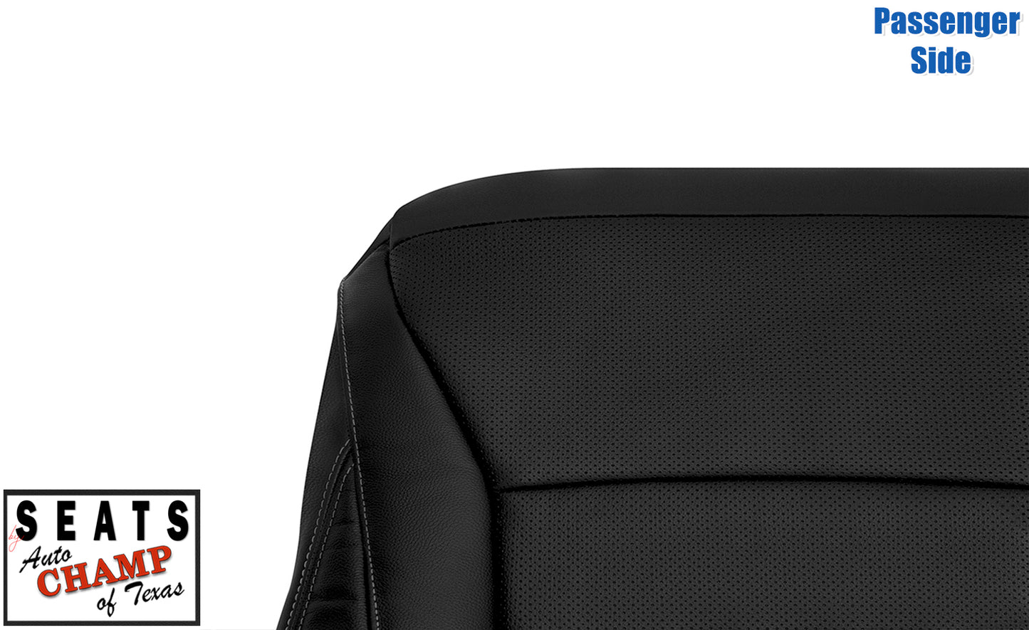 2013–2017 Honda Accord 4-Door Passenger Lean Back Leather Seat Cover Black