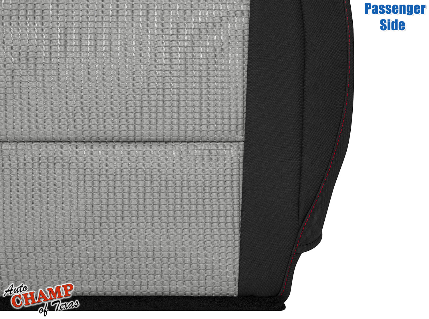 2008 2015 titan nissan seat cloth black gray red trim