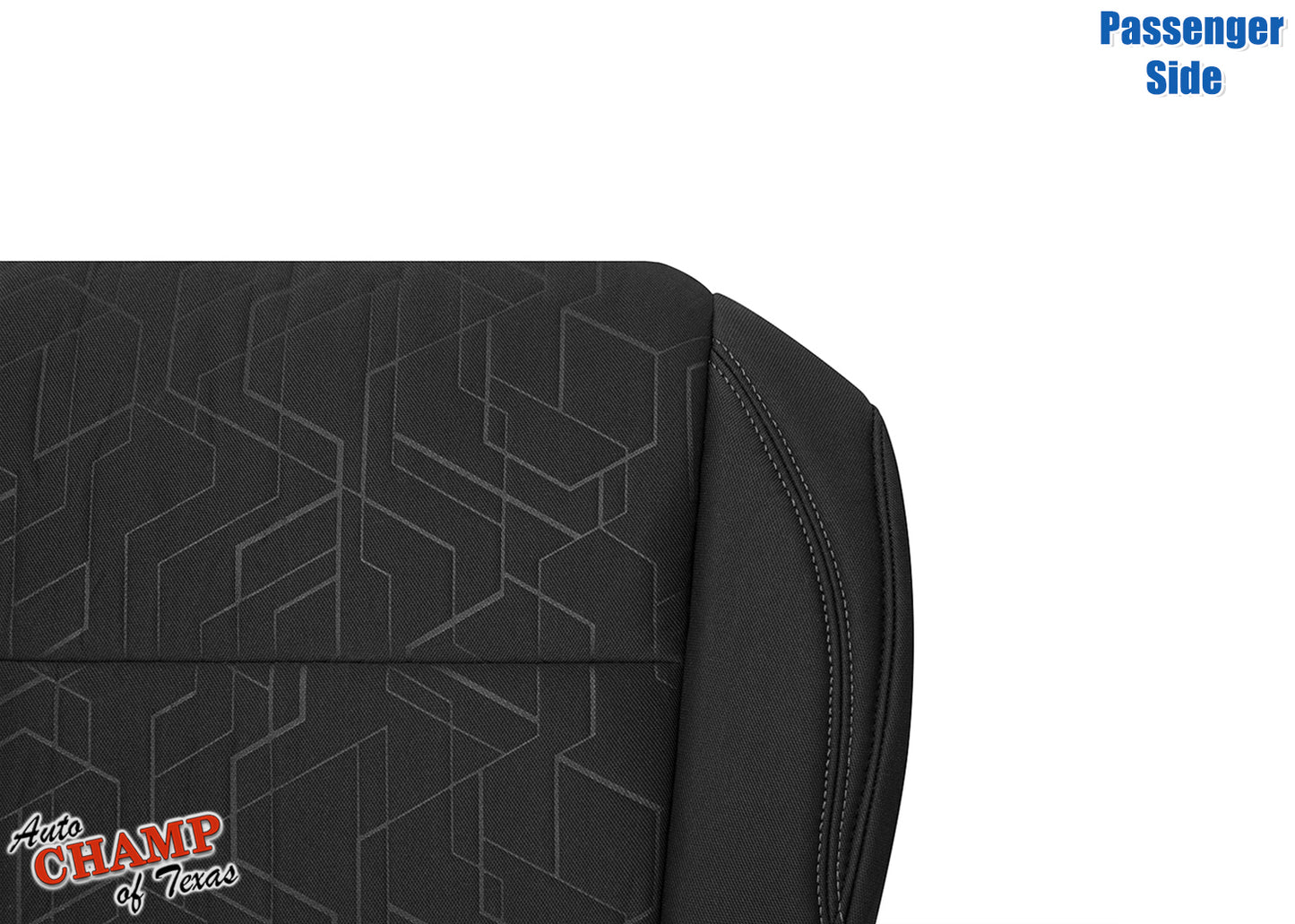 2016-2019 Toyota Tacoma TRD Passenger Side Bottom Cloth Seat Cover Black