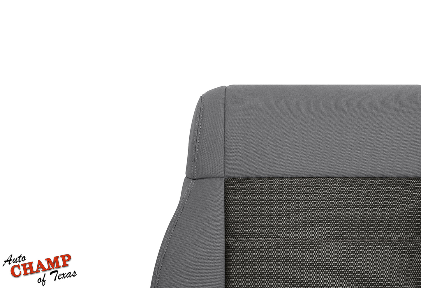2008-2010 Jeep Wrangler X Driver Side Lean Back Cloth Seat Cover 2-Tone Gray