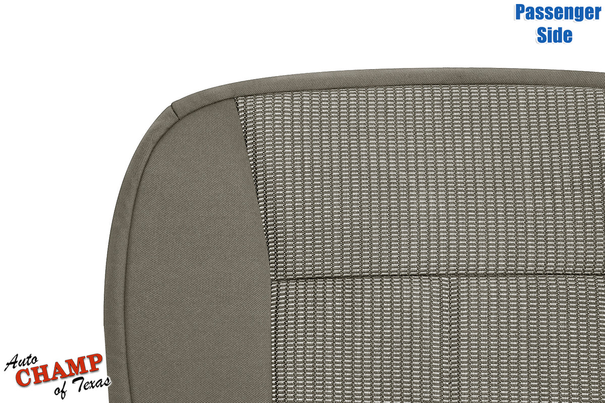 2007-2011 Dodge Dakota Passenger Side Bottom Cloth Seat Cover Medium Khaki Tan