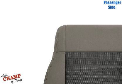 2008-2010 Jeep Wrangler X Passenger Side Lean Back Cloth Seat Cover 2-Tone Tan