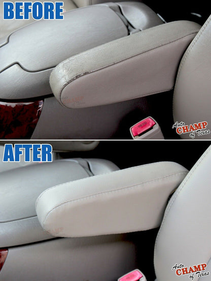 before and after 2000-2004 tundra limited sr5 gray leather armrest cover replacement