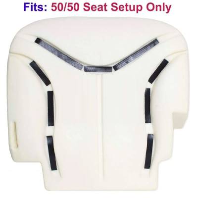 1999-2002 GMC Sierra 2500 SLT SLE – Driver Side Bottom Seat Replacement Foam Cushion, 50/50